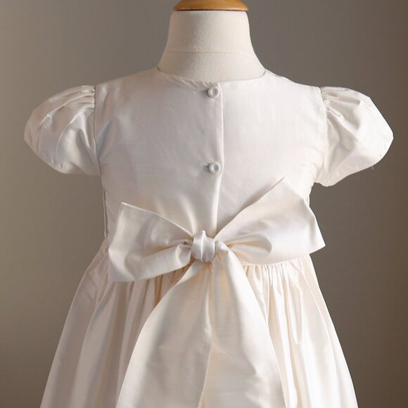 Strasburg Dress Ivory Dupioni Silk Size 6 Special Occasion Flower Girl RARE FIND - Picture 5 of 5